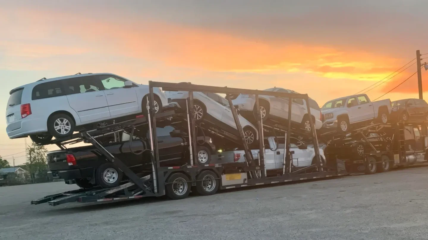 Dropping off the car at Hanamark terminal for budget auto transport. Terminal-to-terminal