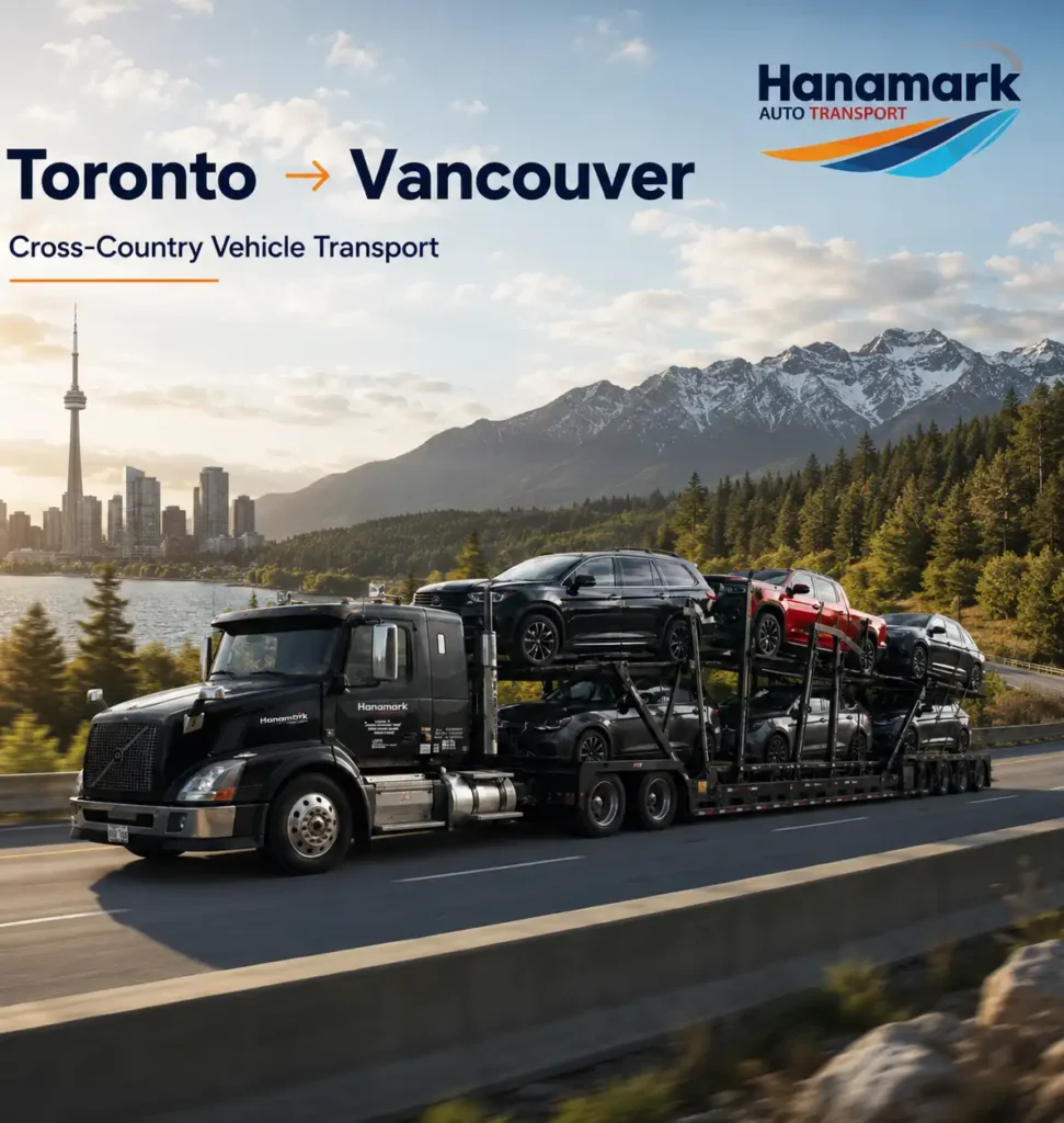 Toronto Vancouver car shipping, background from Toronto